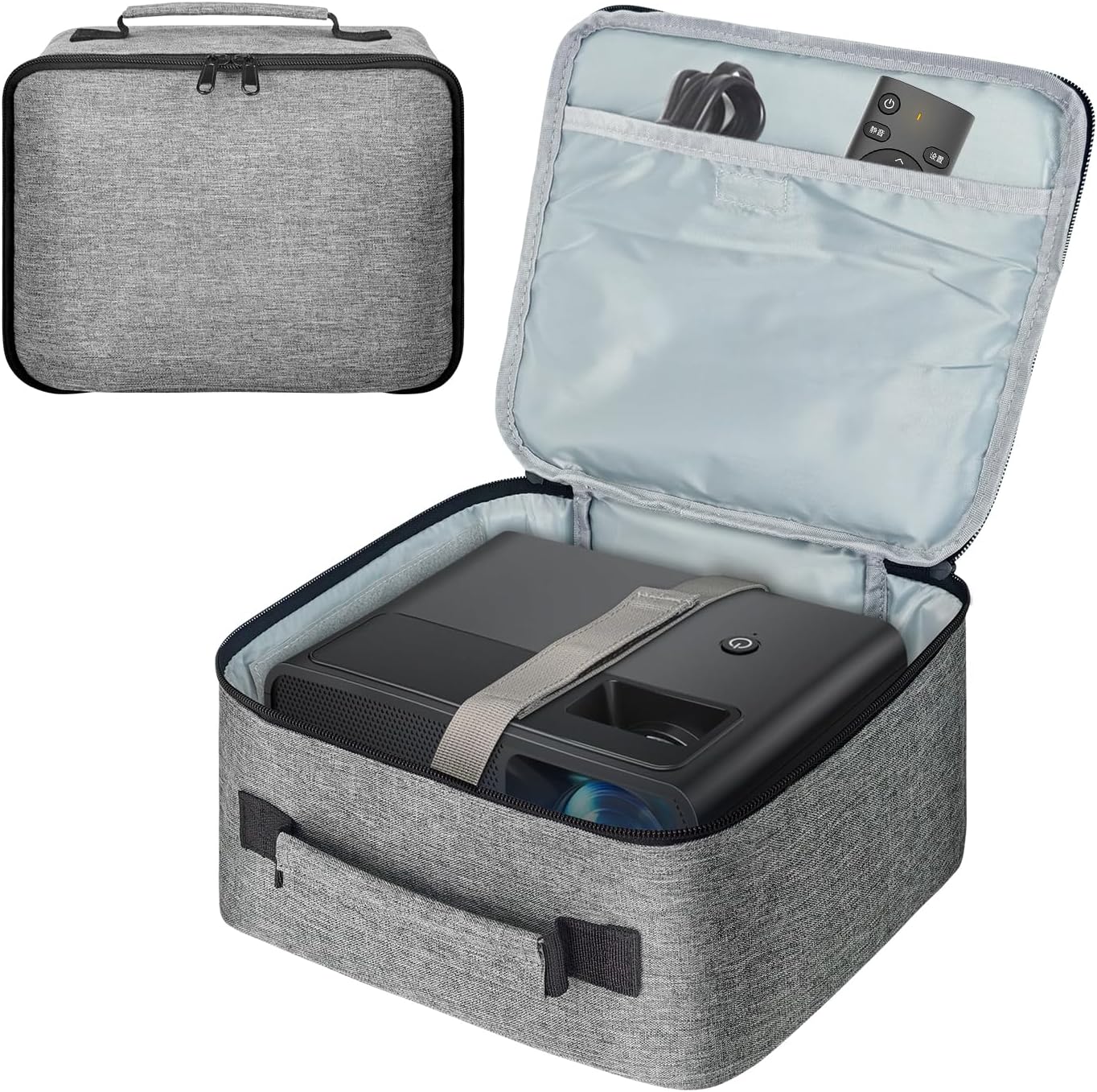 (ID:10.4*8.8*5in) Grekos Projector Carrying Bag,Projector Carrying Case for Accessories,Portable Carrying Bag