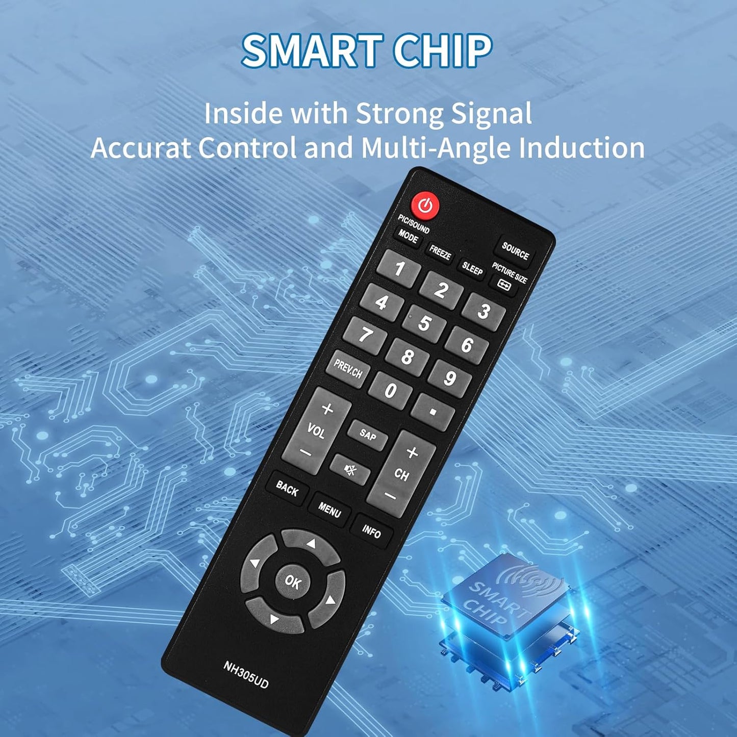 Auilzlz NH305UD Universal TV Remote Control for All Emerson TVs