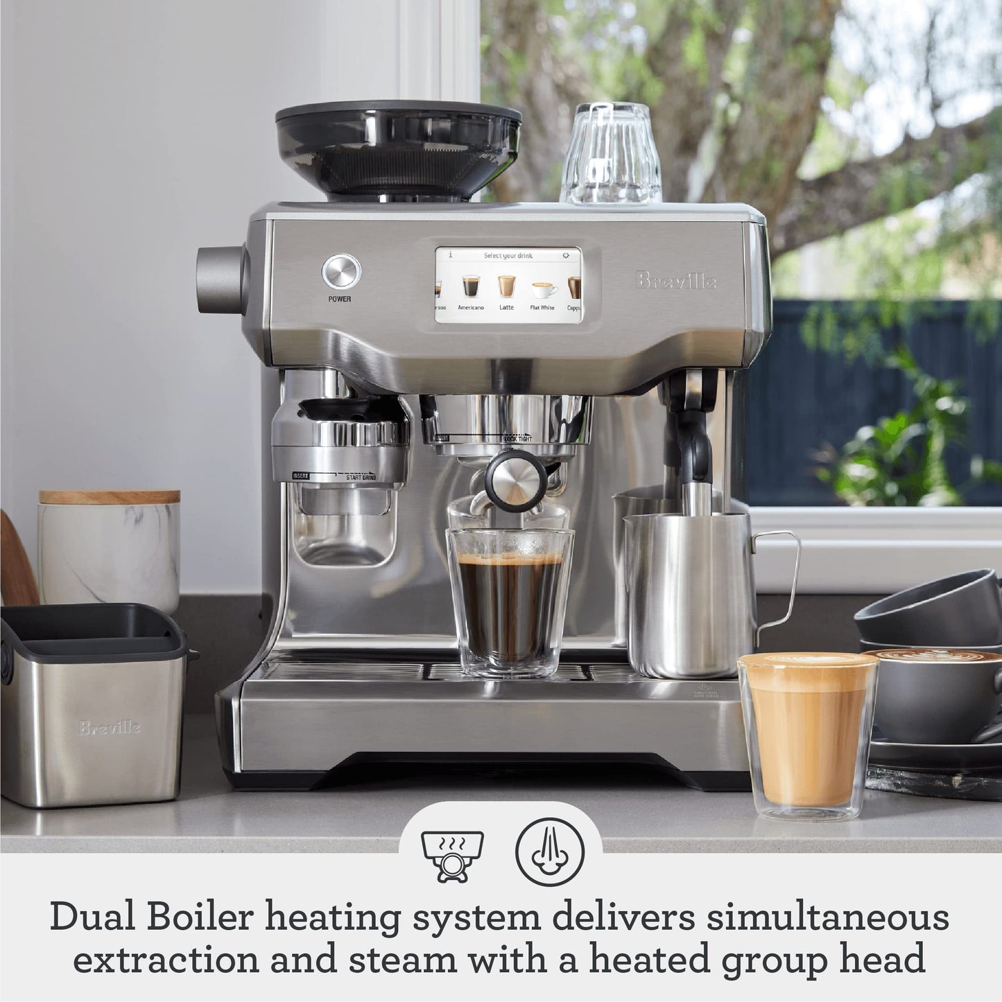 Breville Oracle Touch Espresso Machine BES990BTR, Black Truffle