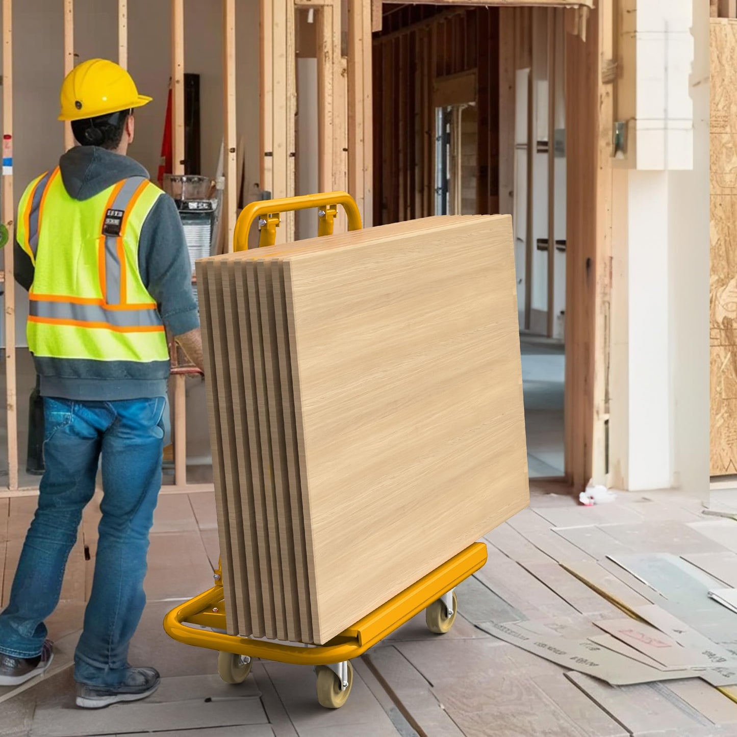 Alloy Steel Drywall Cart