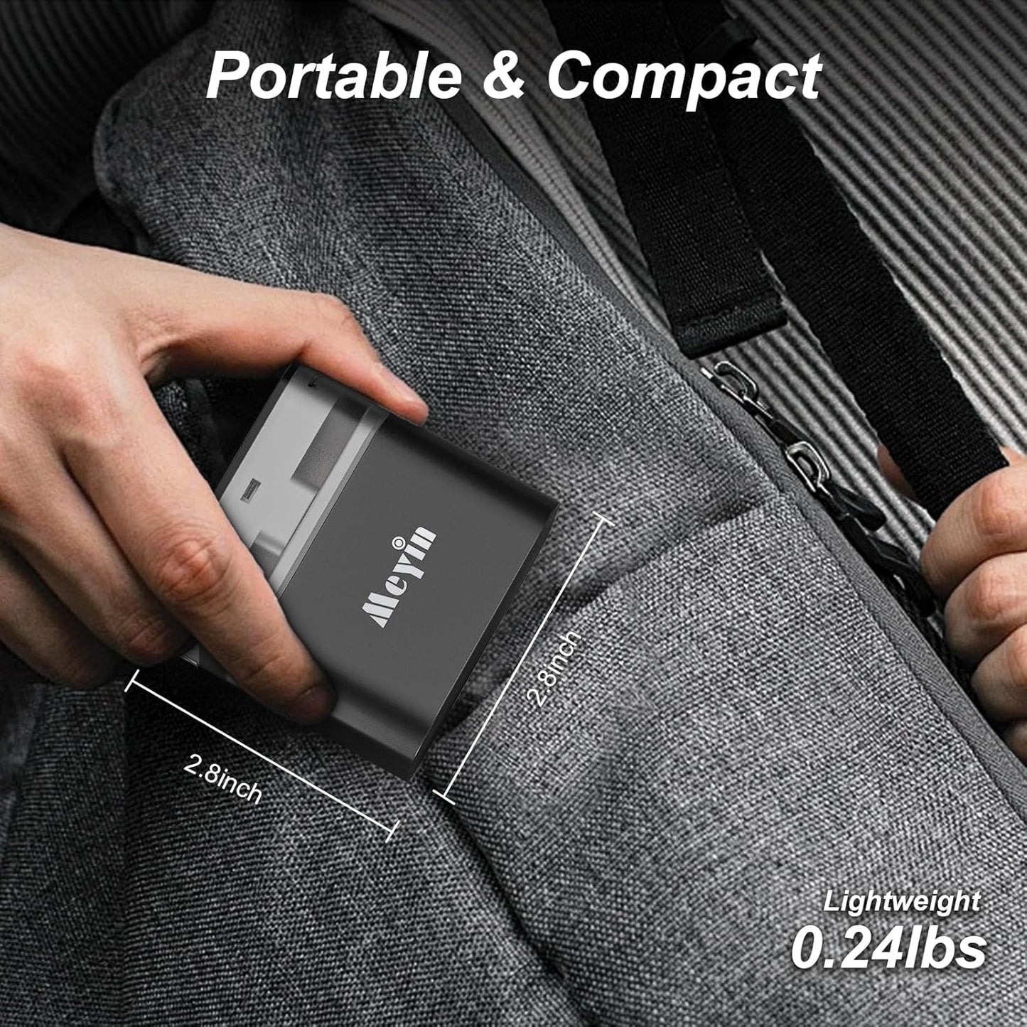 Meyin 15W 8 Rechargeable AA Batteries Charger, Fast Charger for AA Lithium & NiMH Batteries, Individual Fast Charging