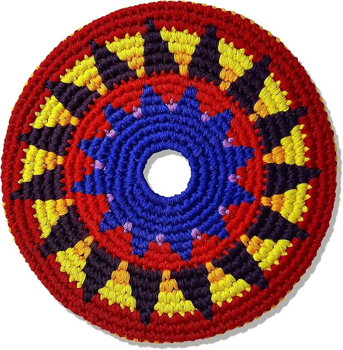 Buena Onda El Grande Flying Disc - 8'' Flexible Sport Disc for Indoor and Outdoor Play - Amazing Handmade Quality from Guatamala - Pocket Discs are Played in Over 20 Family Fun Games