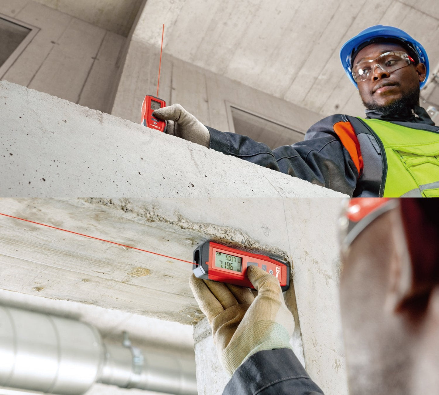 Hilti PD-S Laser Distance Meter 60M/197ft, Rangefinder with Area Measurement, 1.5mm Accuracy, 8in-197ft Range