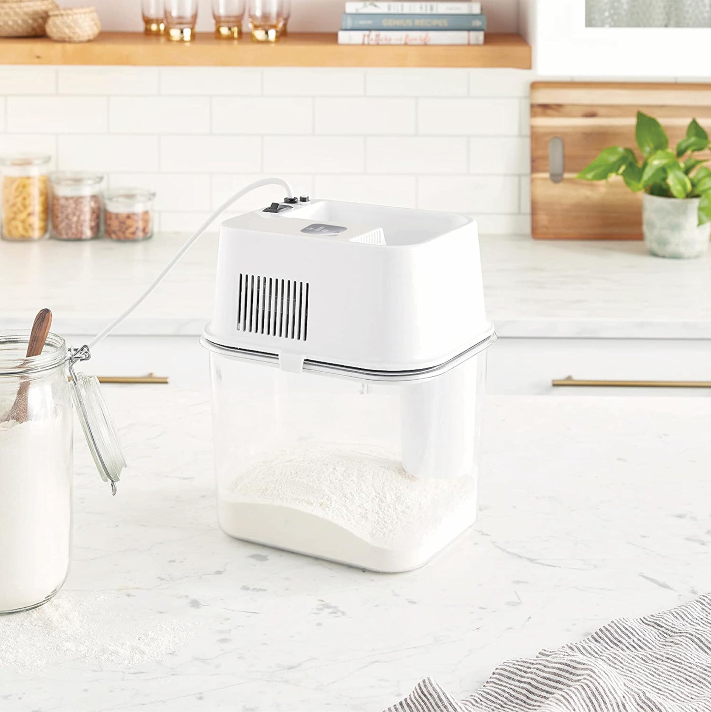 Kitchen Mill - Electric Grain Mill - High Speed Wheat, Corn, Grain Grinder, Flour Mill - Assembled in the USA - Stainless Steel Milling Chamber