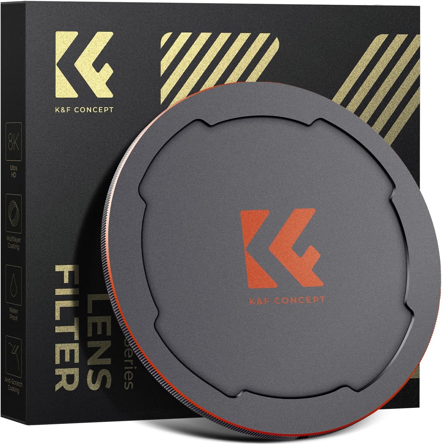 K&F CONCEPT 67mm 2-in-1 Thread & Magnetic Lens Filter Cap Only Compatible with K&F Magnetic Swap System