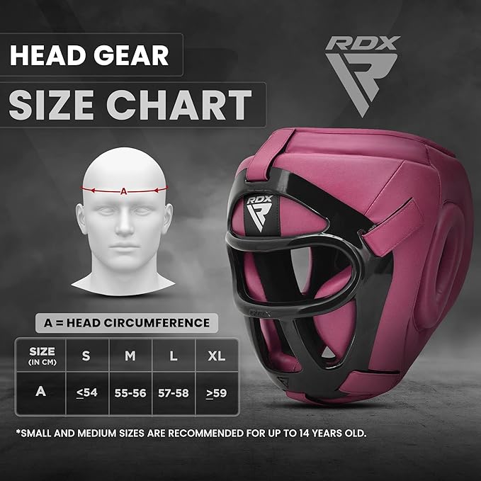 RDX Boxing Headgear MMA Muay Thai, Removable Face Grill, Head Gear for Sparring Grappling Martial Arts Kickboxing Taekwondo Karate BJJ Training
