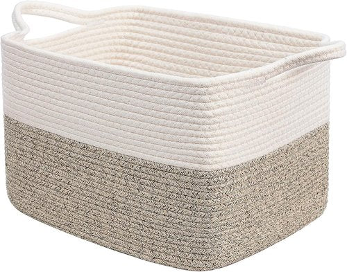 Goodpick Woven Storage Baskets - Versatile Organizing Solution for Home Decor | 13" x 10" x 9", Brown