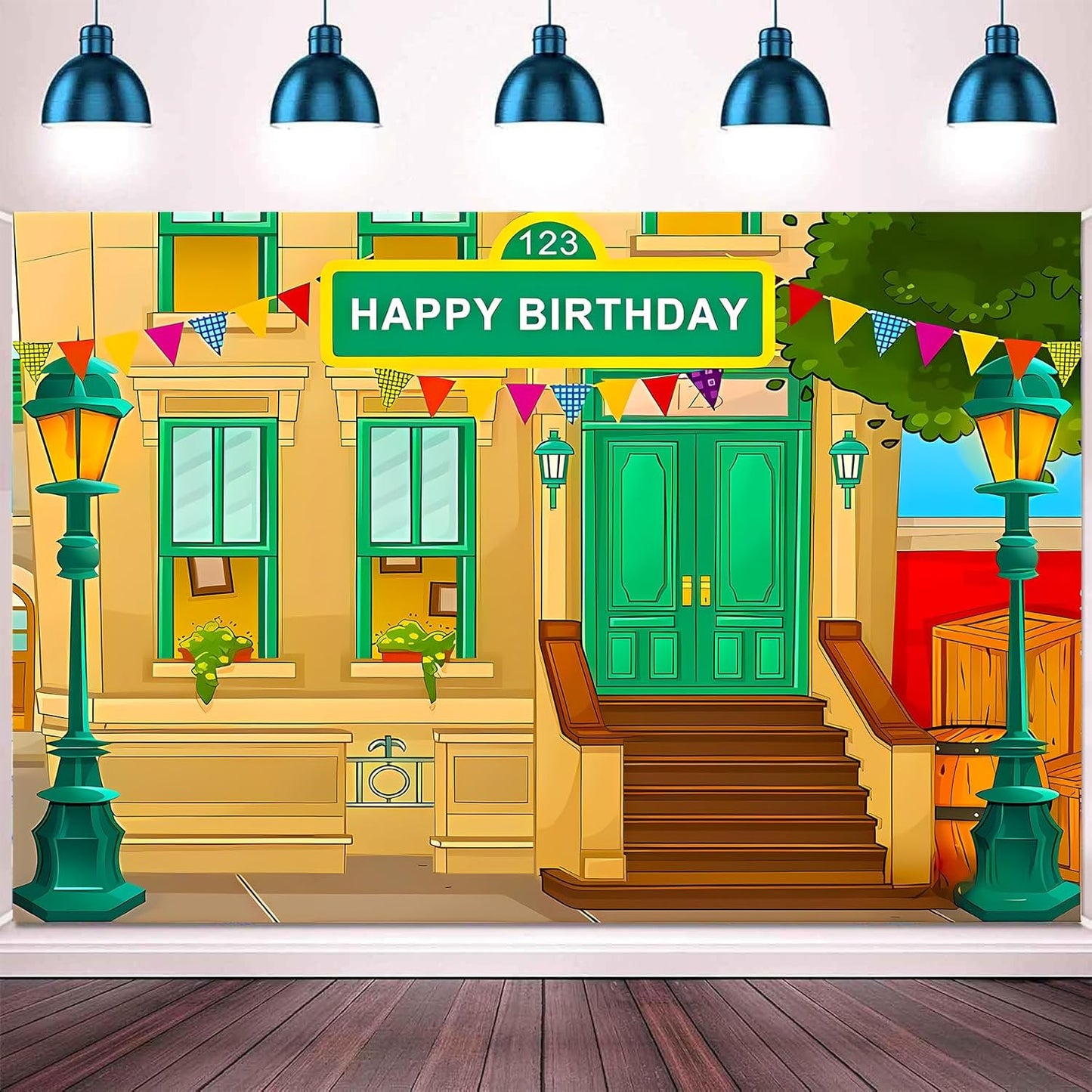 Generic 1st 7x5 Photography Background Crayon Stationery Birthday Backdrop Street House Baby Shower Background