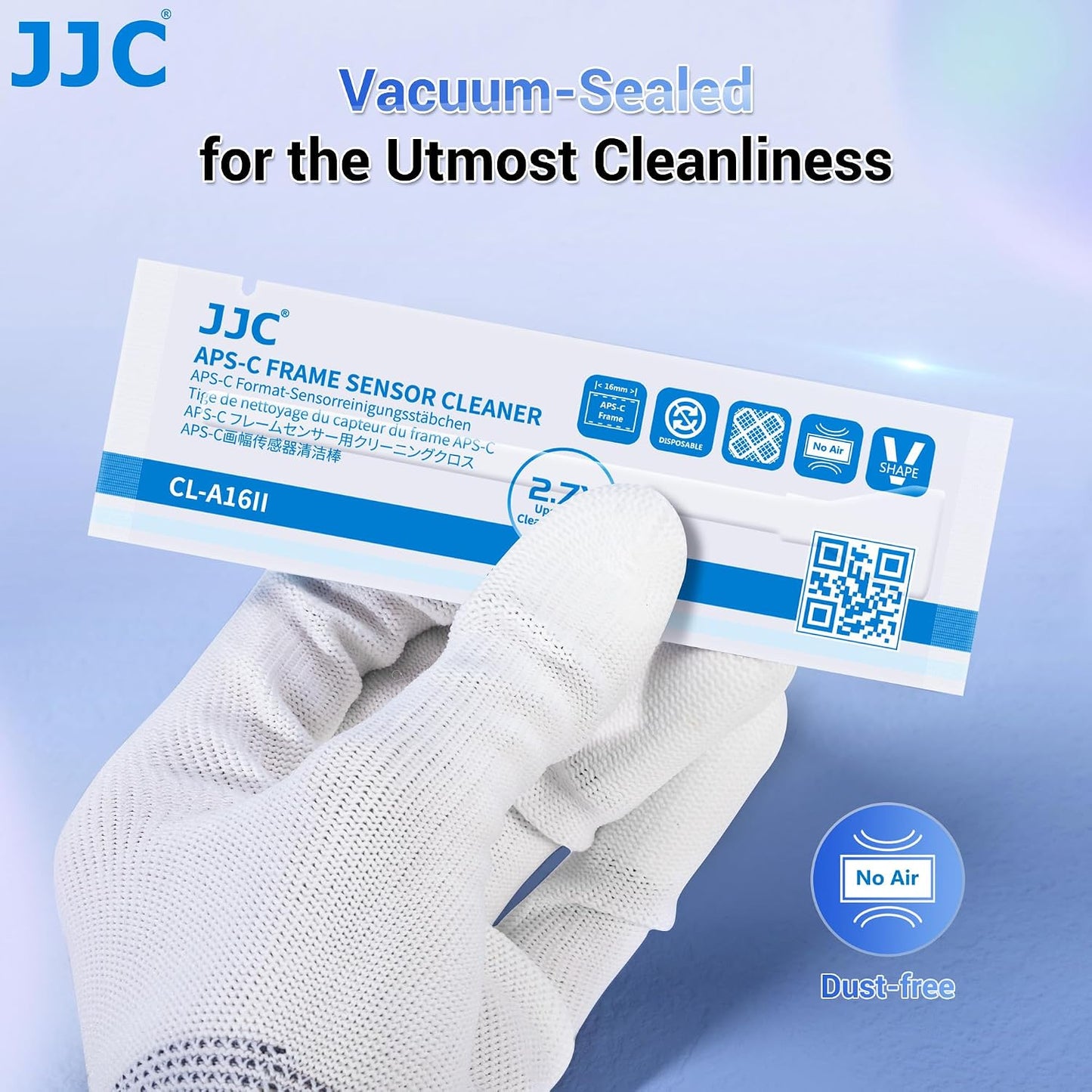JJC 12pcs 16mm CMOS APS-C Sensor Cleaning Swab Stick Microfiber Cloth for APSC SLR DSLR & Mirrorless Digital Camera CCD