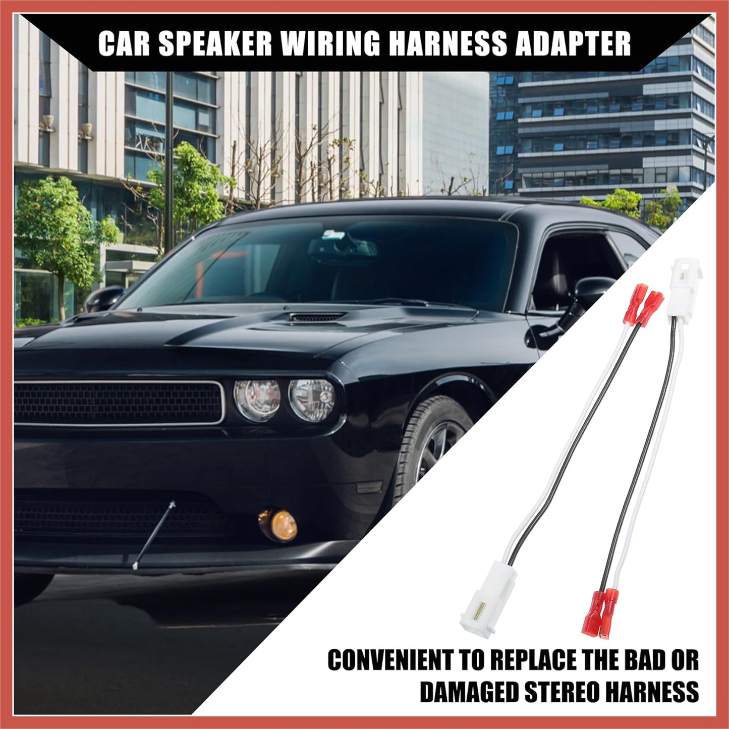 1500 2 ACROPIX Front/Dash Tweeters Speaker Wiring Harness Adapter Connector Plug for Dodge for Ram for Jeep