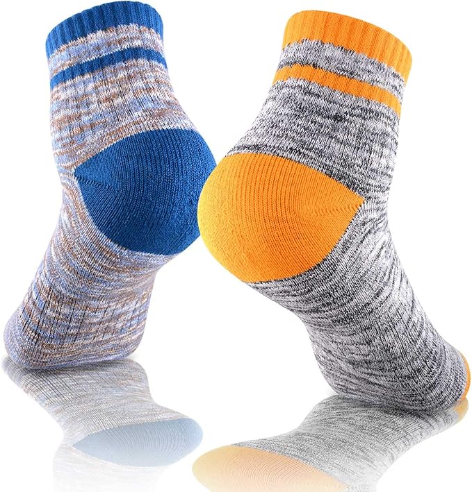 FEIDEER Hiking Walking Socks For Women, Multi-pack Outdoor Recreation Socks Moisture Wicking Crew Socks
