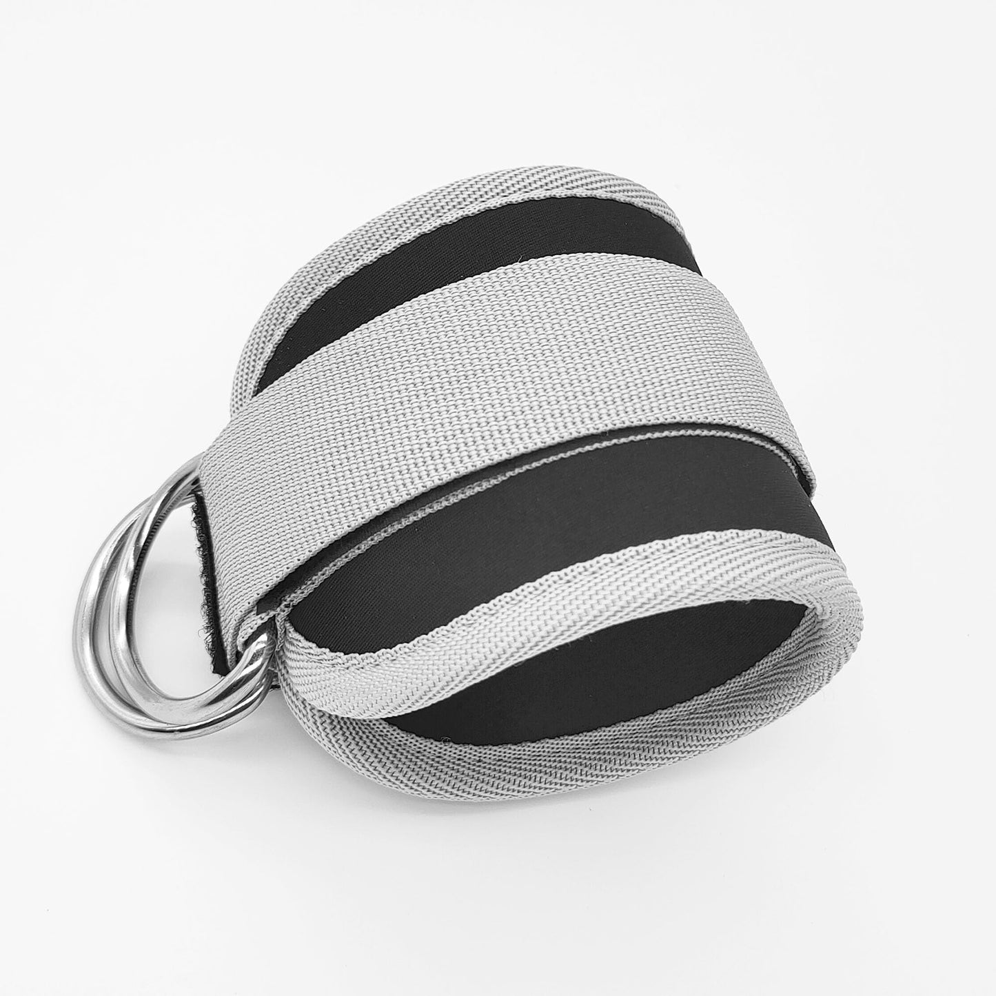 Langmeil Fitness Ankle Straps for Cable Machines, 2 Pack Comfortable Adjustable Padded Ankle Wrist Cuffs, Kickback Glute Workouts for Men Women, D-Ring Leg Straps with Neoprene Padding -Grey
