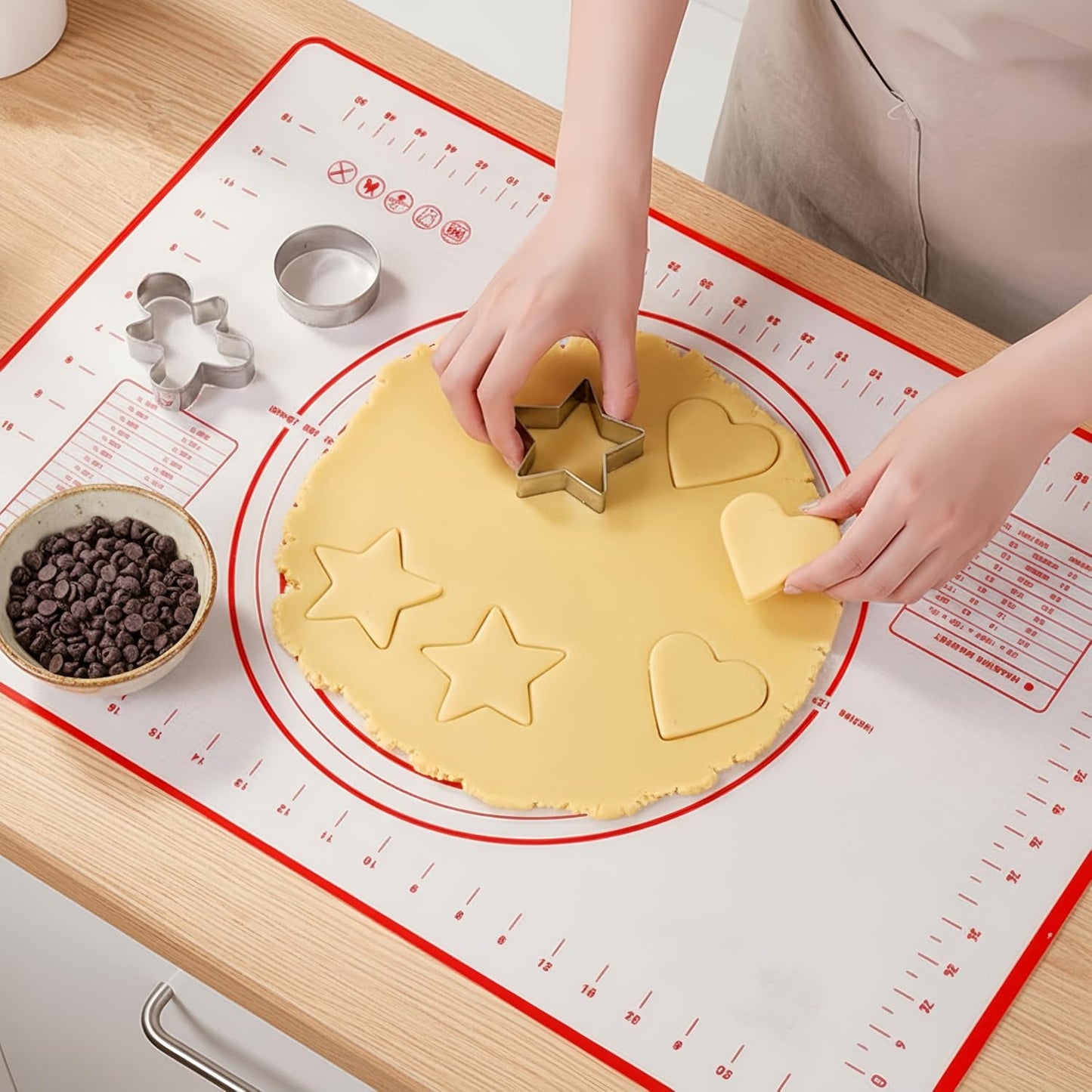 Silicone Baking Mat by Extra Large | Non-Stick, Heat-Resistant Dough Roller – 31.5'' x 24'' Easy Clean
