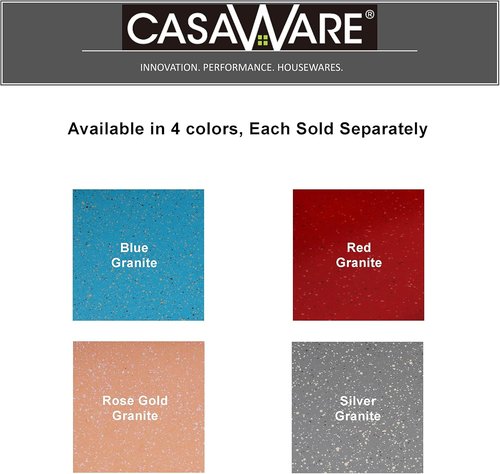 CasaWare Toaster Oven - 3-Piece Set with Silver Granite Finish for Perfectly Toasted Meals