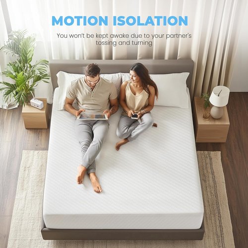 Neo Sleep King Cooling Gel Memory Foam Mattress - 10 Inch Medium Firm Pressure Relief | CertiPUR-US Certified
