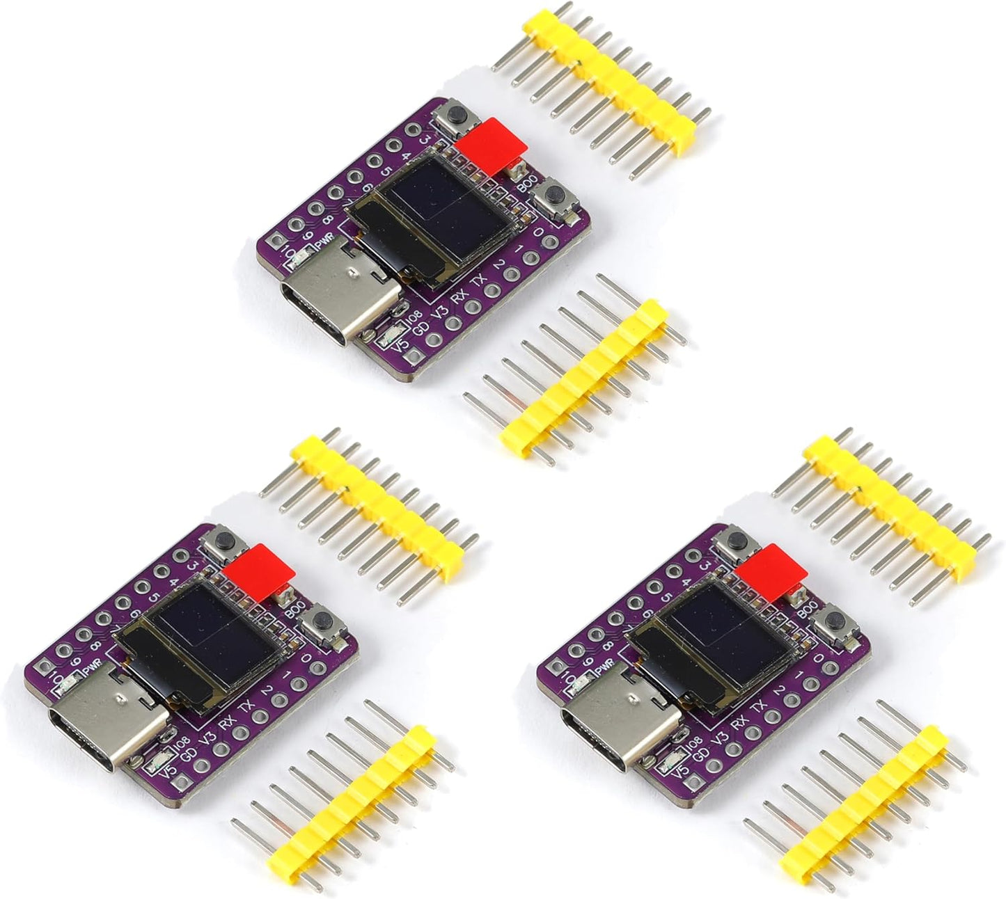Teyleten Robot ESP32-C3 0.42 Inch ESP32 ESP32 3pcs with OLED Development Board Supermini Development Board Development