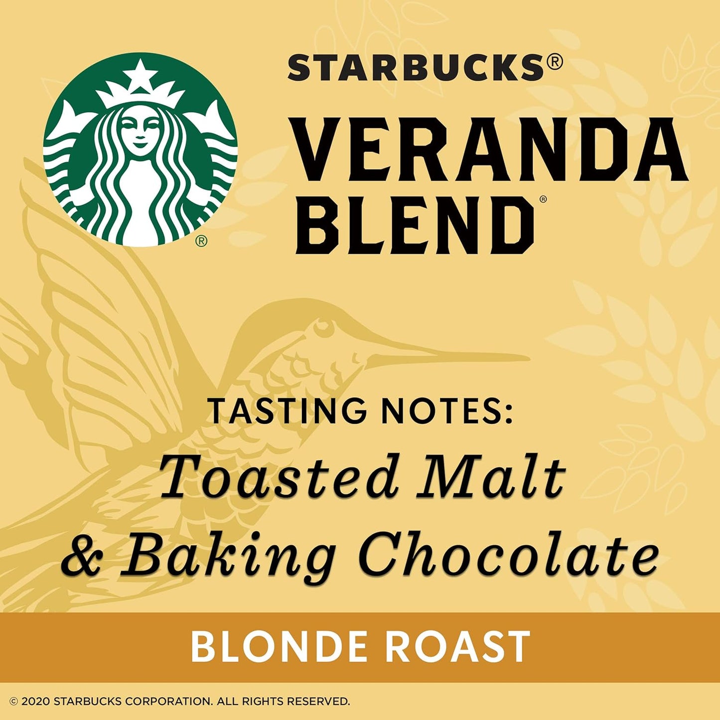 Starbucks Veranda Blend Coffee - Ground 20-Ounce Bags | Pack of 6 for Smooth Flavor
