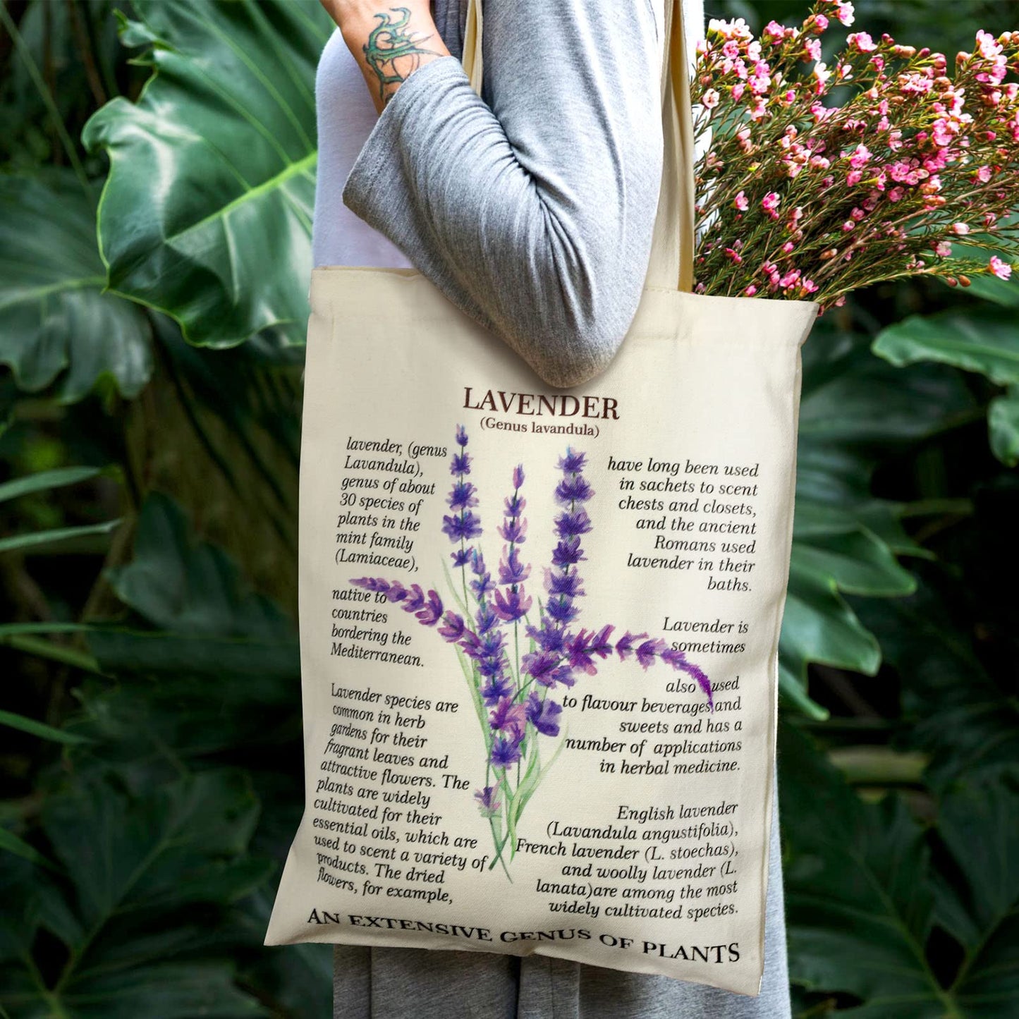 Pinkunn 8 Pcs Floral Tote Bag and Makeup Bag Set Reusable Wildflower Canvas Tote Women Gifts Bags for Graduation Birthday(Colorful)