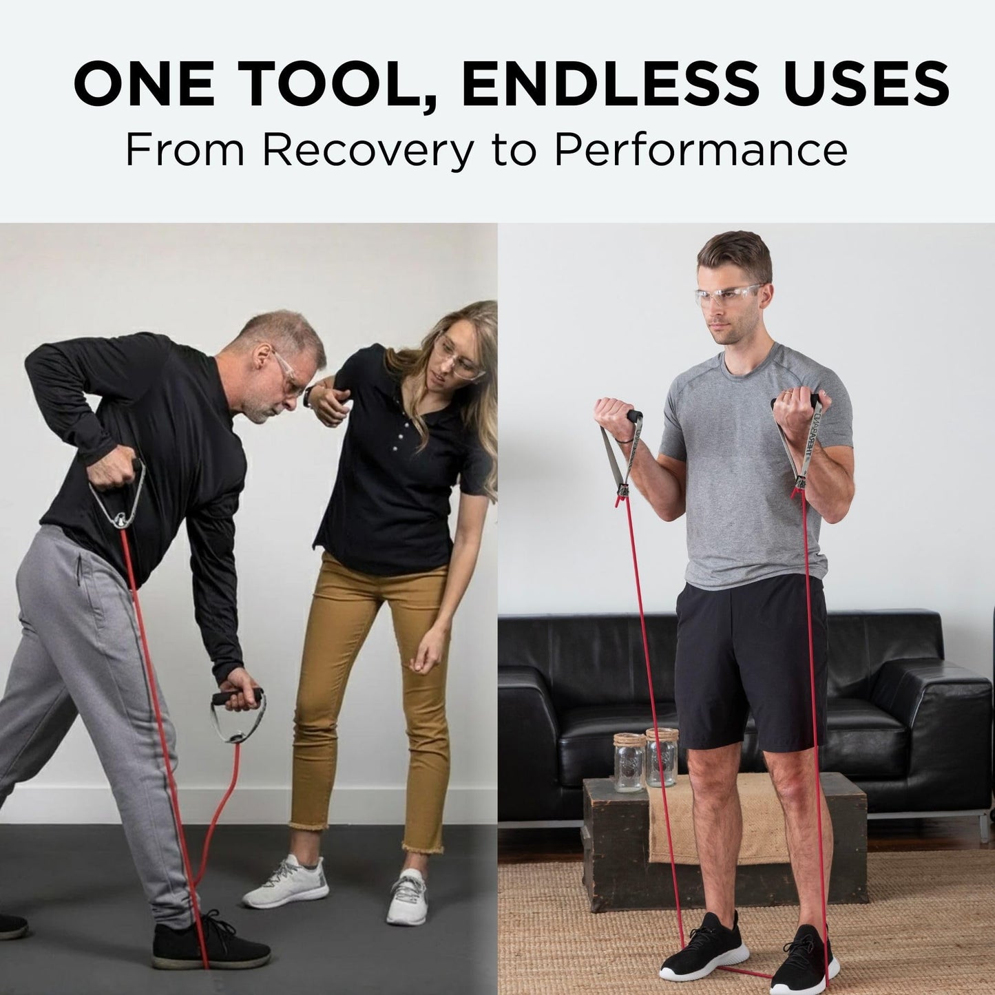 THERABAND Latex Resistance Tubing, Red, Medium Level 2, 25 ft Roll, Professional Grade for Upper and Lower Body Workouts, Cut-to-Length, Color-Coded Resistance Levels