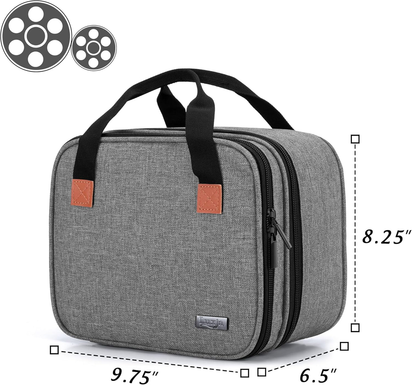 LUXJA Carrying Bag Compatible with DR.J Mini Projector, Projector Portable Case for Accessories (Fits Most Major Mini