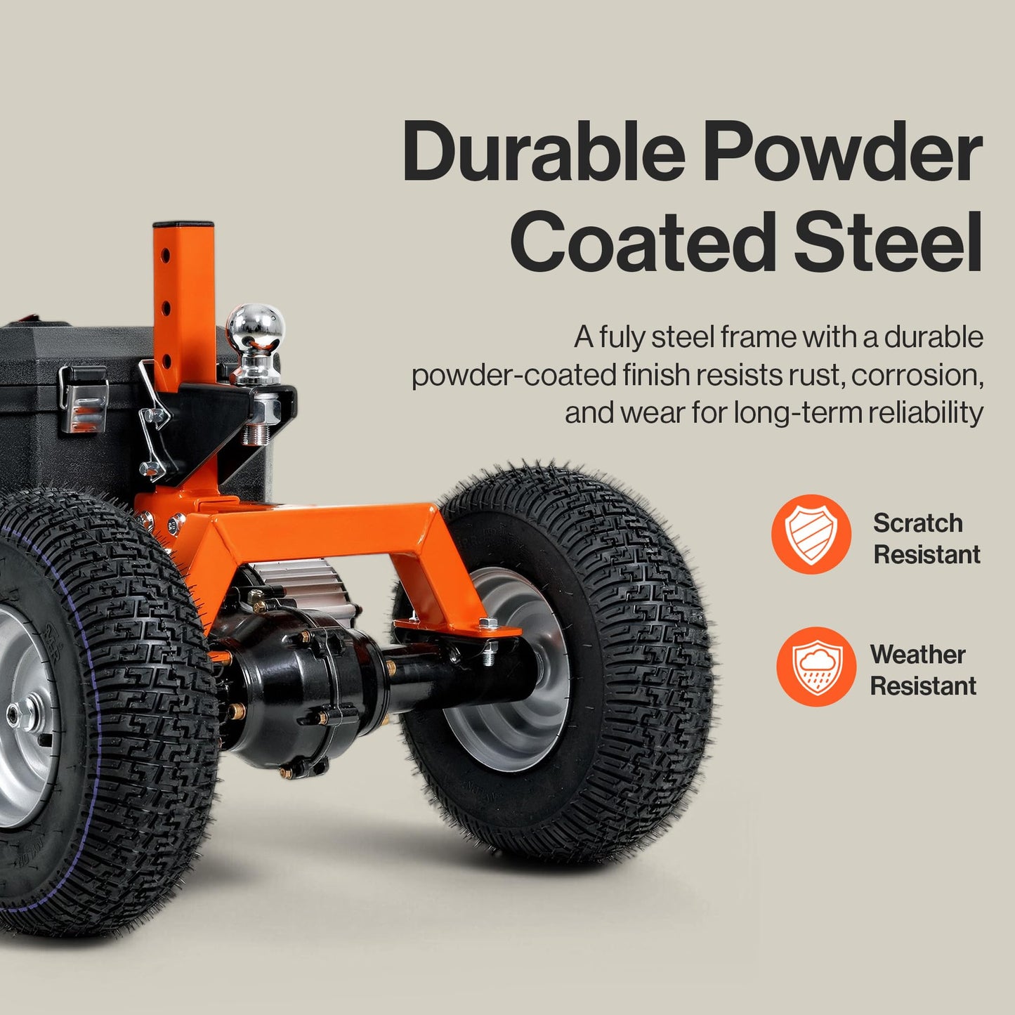 SuperHandy Electric Trailer Dolly – 2800 lbs Max Trailer Weight, 450 lbs Tongue Weight, 24V 800W Motor, Heavy Duty Jack Lever with 2" Ball Mount, 24V 7Ah Battery Powered for Commercial Use