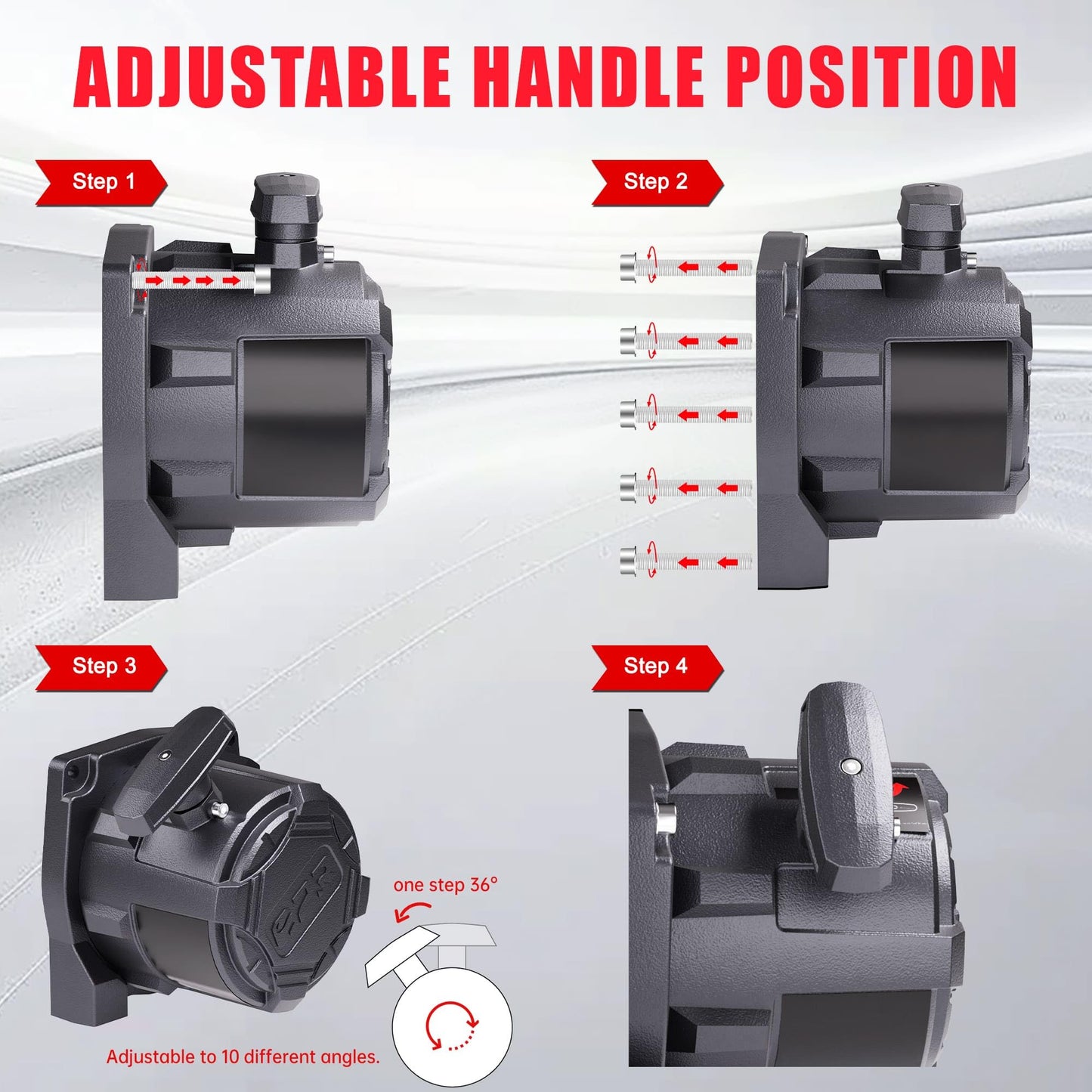 OPENROAD 12000 lbs Winch with Synthetic Rope and 2 Wireless Remotes -Panther Series 3S