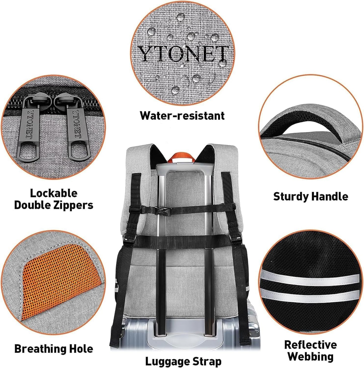 Backpack Backpack 15.6 Inch Ytonet Gym For Men Women, for Men with Shoe Compartment, Water Resistant Workout Sports Bag