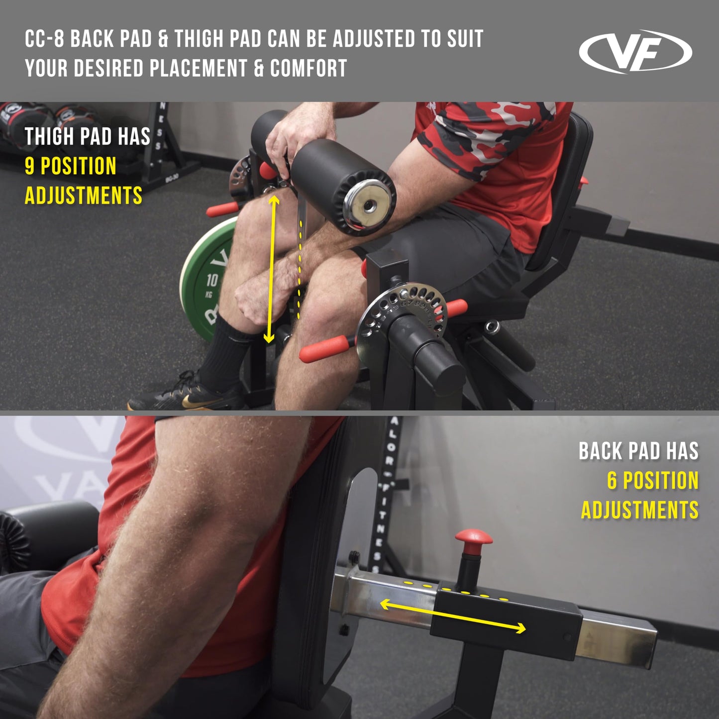 Valor Fitness Leg Extension and Curl Machine – Commercial Grade Plate Loaded Quad & Hamstring Trainer, Adjustable Dual Sundial with 15 Positions, Home Gym Strength Training Equipment