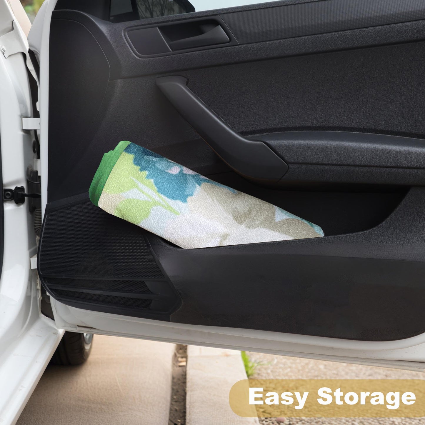 AOTOTON Waterproof Stain Resistant Towel Car Seat Cover，Universal Non-Slip for Car, Truck, SUV, Van Seat for Gym Workout,Swimming,Beach and Workout Outdoor ， Machine Washable (2pcs Flower)
