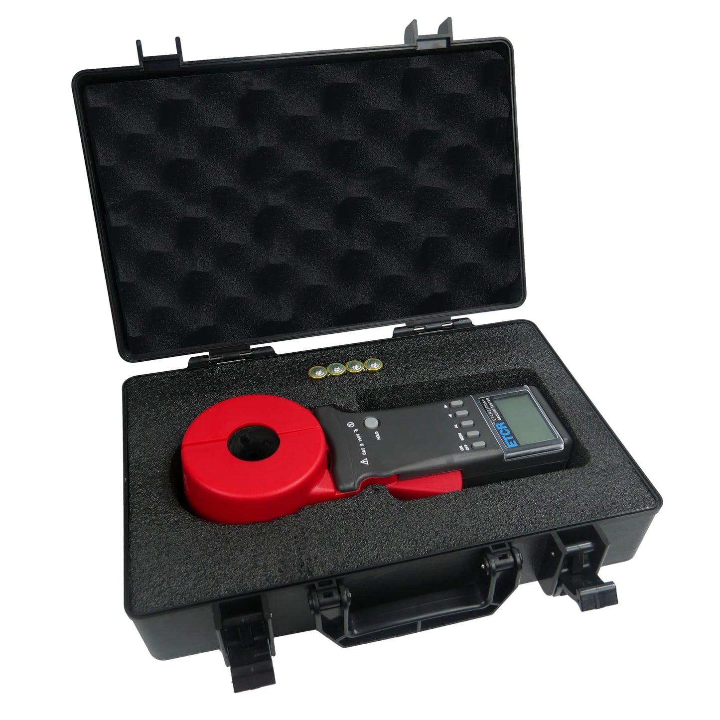 ET2100C+ Ground Resistance Meter Earth Resistance Tester Clamp Earth Resistance Measurement 0.010Ω~1200Ω 0.00mA~20.0A Double Insulation
