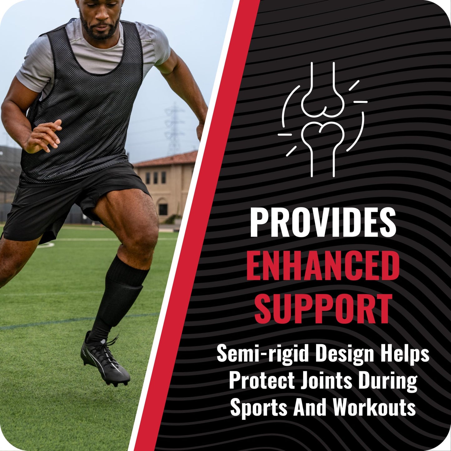 RockTape Athletic Tape for Joint Support – Tearable Sports Tape for Wrists, Ankles, Fingers – Hypoallergenic, Sweat-Resistant, Easy to Apply, 1.5" x 10 Yards, Black, 2 Pack