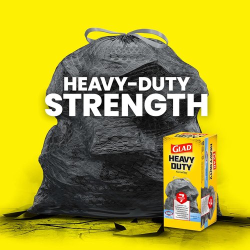 Glad ForceFlex Heavy Duty Trash Bags - Clorox Fresh Scent, 30 Gallon, 50 Count Pack