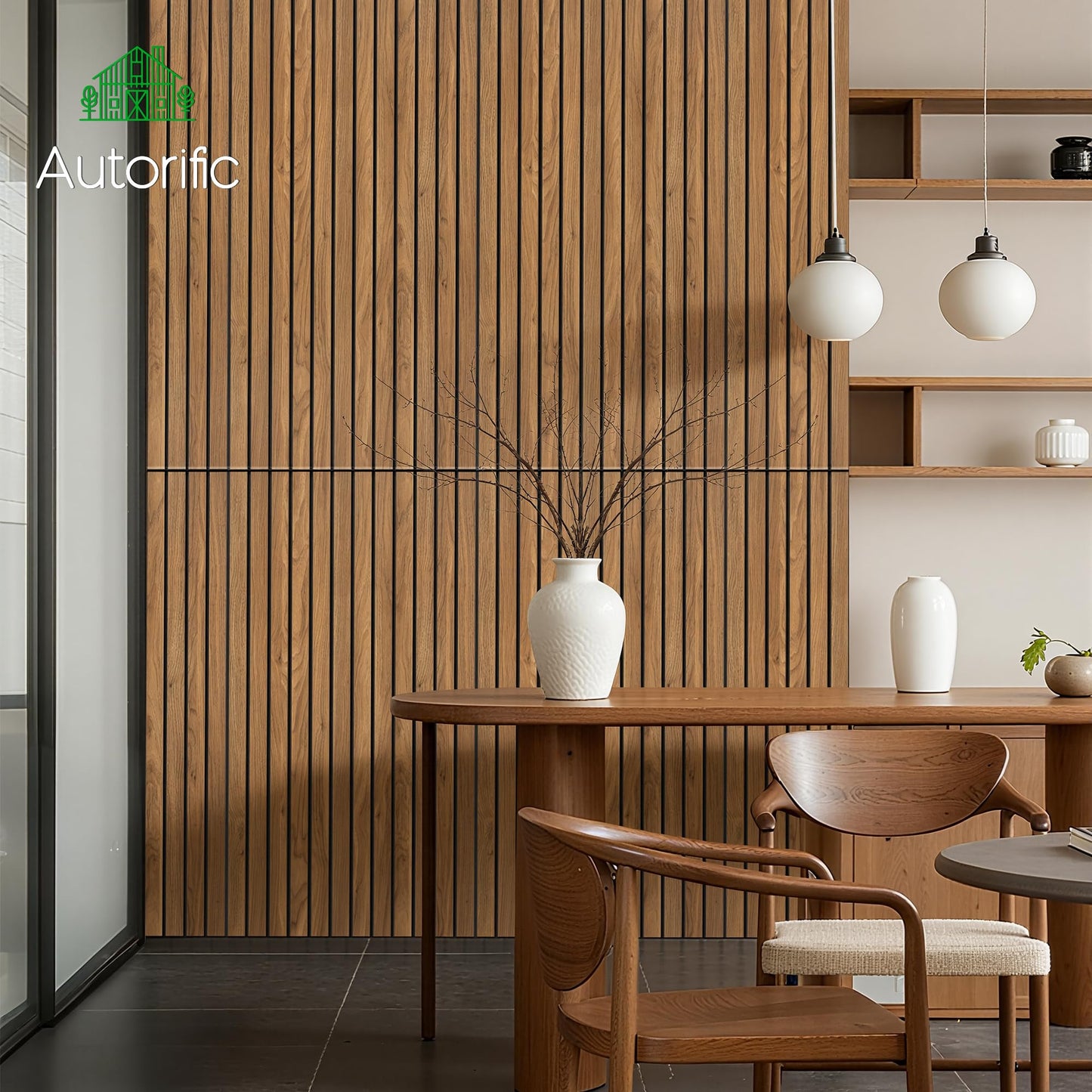 Wood Veneer Sound Panels, 10 Pack 47.2”x23.6” Wall Panels, Decorative Acoustic Panels for Walls, for Office,Home Theater,Studio,Living Room,Rustic Teak