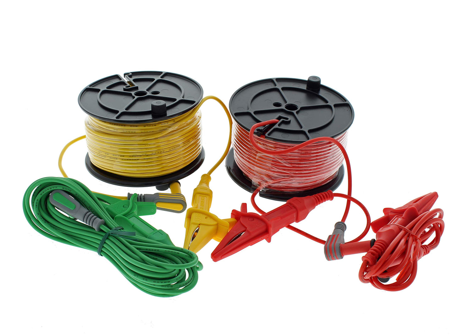 Ideal Electrical 3-Pole Ground Resistance Tester, Auto-Ranging Earth Voltage & Ground Rod Measurement, Non-GFCI Tripping Design, Zero-Ohm Adjust, Data Hold, Hard Case, Leads & Electrodes