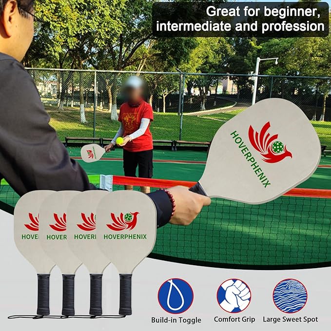 Pickleball Net for Driveway, Portable Pickleball Net System with Regualtion Size 22FT Pickle Ball Net, Outdoor Pickleballs, Carry Bag, Weather Resistant Metal Frame