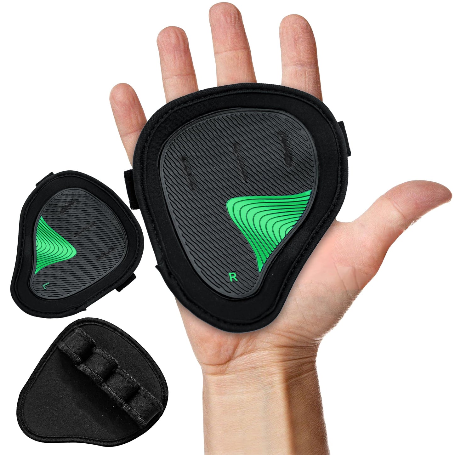 POSHOME Neoprene Gym Grip Pads for Weight Lifting – Non-Slip Hand Grips for Men & Women – Workout Gloves Alternative for Pull Ups, Deadlifts, Fitness & Training – Easy Lifting Grips Gym Pads