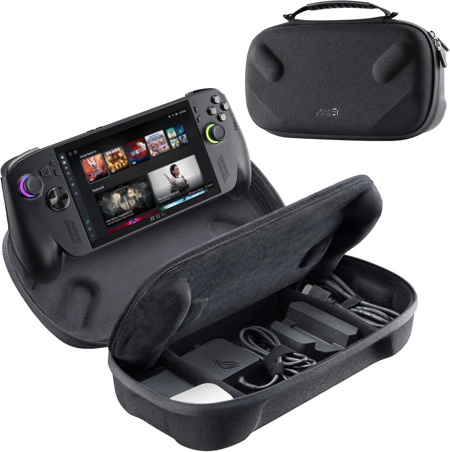 (2025) -BG0136 JSAUX Carrying Case for ROG Xbox Ally / ROG Xbox Ally X Double-Decker, Protective Hard Shell, Dual Layer