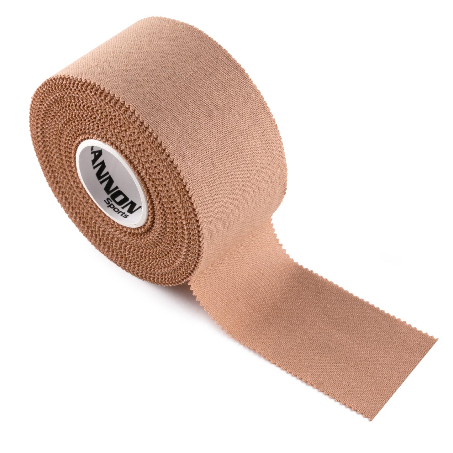 Cannon Sports Premium Athletic Tape - 1.5” x 45 Feet Per Roll - Easy Tear, No Sticky Residue, Very Strong, Hypoallergenic and Latex Free- Ideal for Sprains, Strains, First Aid – 1 Roll (Natural)