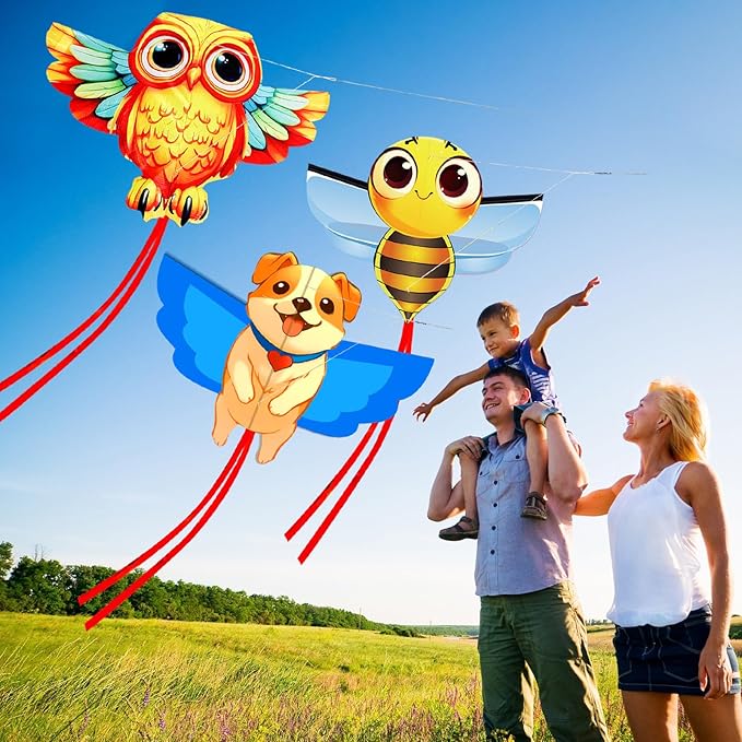 HENGDA KITE Animals Kite for Kids Beginners and Adults Cute Design High Definition Printing Easy to Carry