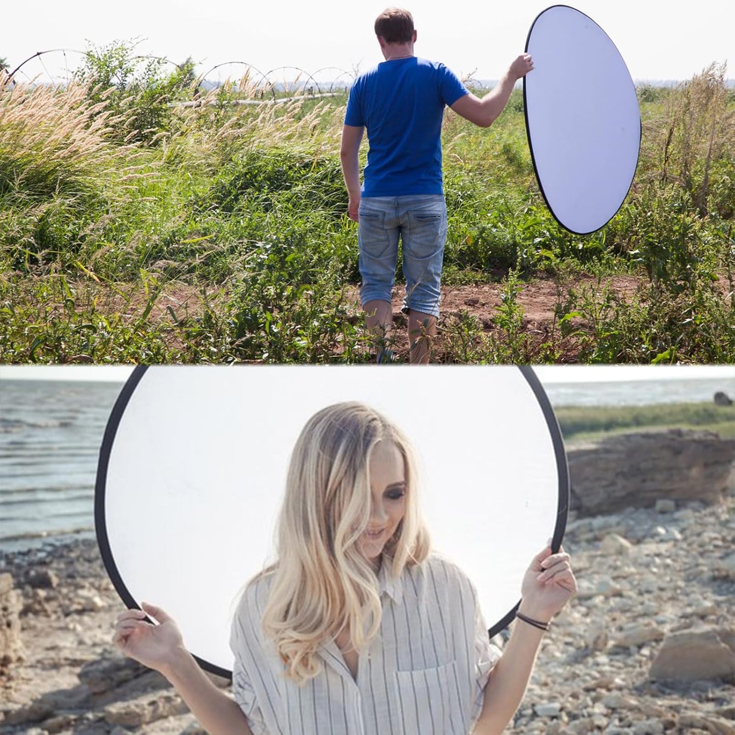MEIYIFANG 2 1 30cm) in Lighting Reflectors Portable Collapsible Round Light Reflector Water-Resistant Photography