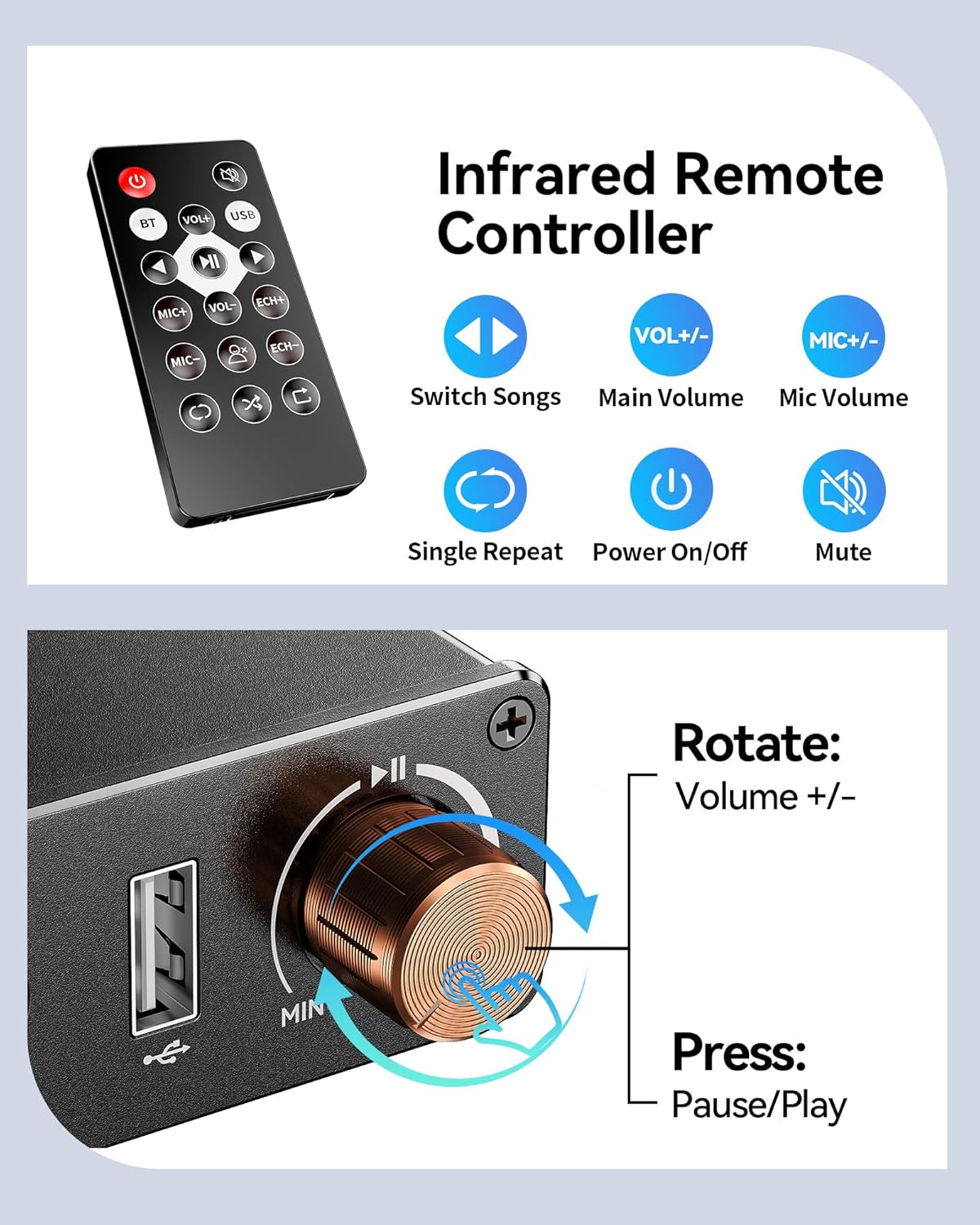 Rylithon 6.0 3.5mm/RCA, Bluetooth Receiver, Hi-Fi Adapter with Wireless Long-Range Low-Latency, Suitable for Home Audio