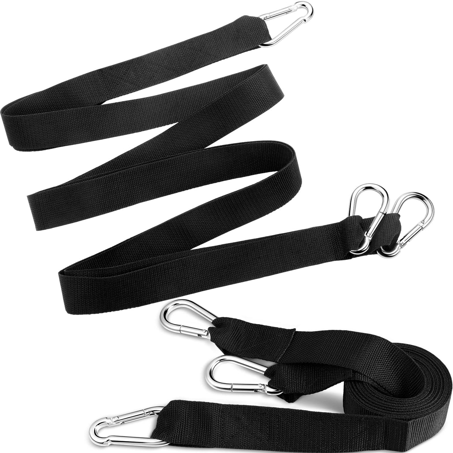 2 Pcs Strap for Weighted Sled Training Workout Equipment Nylon Sled Harness Pulling Belt Trainer Pulling Straps Allow 2 Point Attachment for Improving Speed Endurance Strength