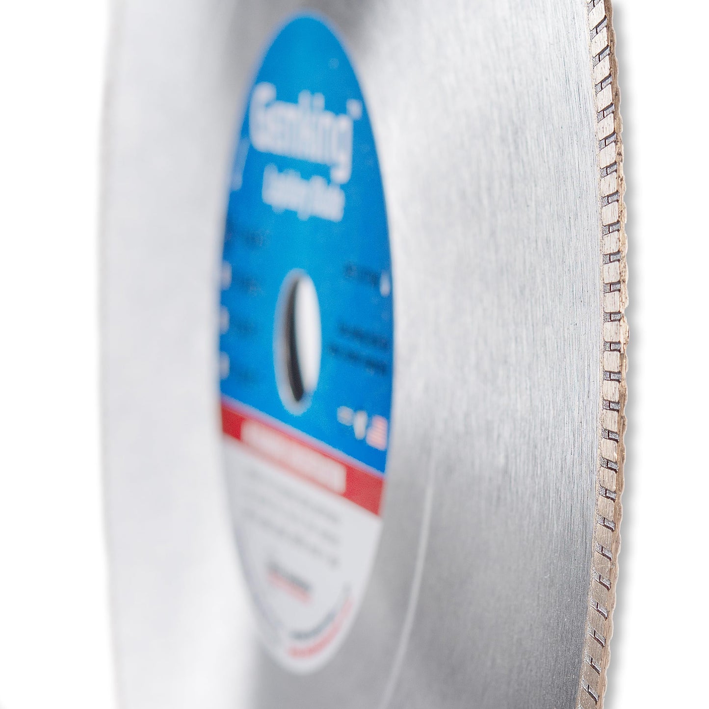 Gemking Lapidary Saw Diamond Blade, 14-inch, Ultra-Thin Notched Rim for Gemstones, Agate, Geodes (14" X .060 X 1 Arbor)