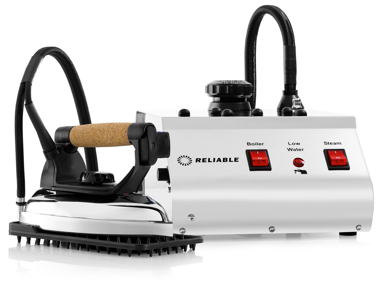 Reliable 3000IS Professional Steam Iron Station, Continuous Steam, Dry Steam, Leak-free, 4 Safety Systems, 1.4L Stainless Steel Boiler, Customizable Temperature, 1.66M Steam Hose, 1800W, Iron Rest