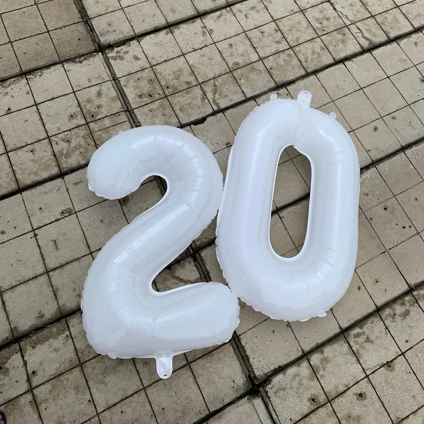 Translucent White Number 40 Balloon - 40 Inch 40th Birthday Decorations for Men & Women