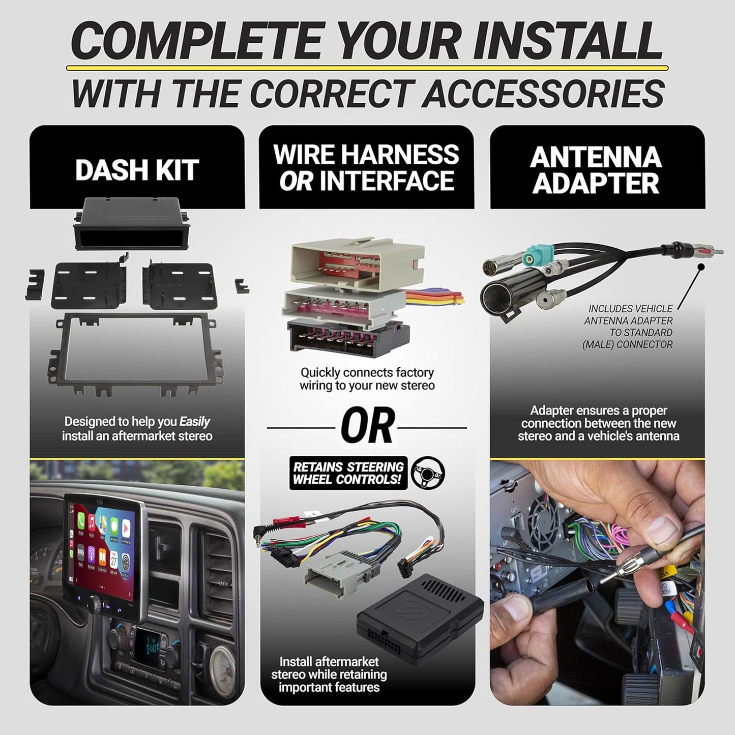 FD16B 1998-2011 Scosche Stereo Wiring Harness Compatible with Select Non-Amplified Ford, Lincoln, Mazda, Mercury