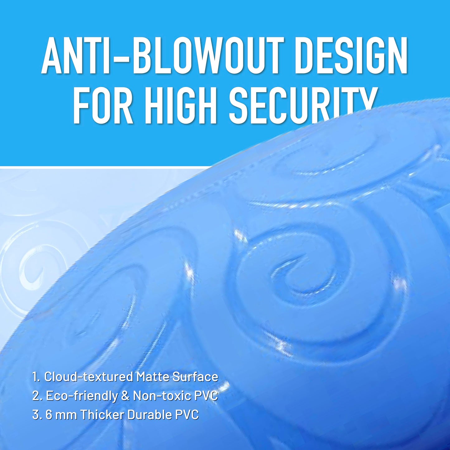 ATIVAFIT HALF BALL BALANCE TRAINER Inflatable Yoga‑Stability Ball for Core Strength & Home Workouts with Resistance Bands, Pump & Anti‑Slip Base (Supports up to 660 lbs)