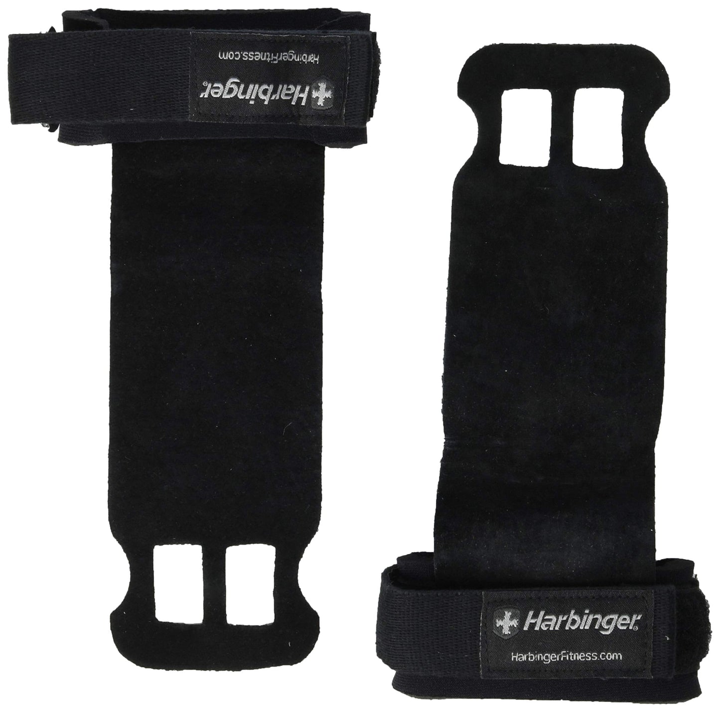 Harbinger Leather Palm Grips for Weight Lifting Workout Hand Protection, Medium
