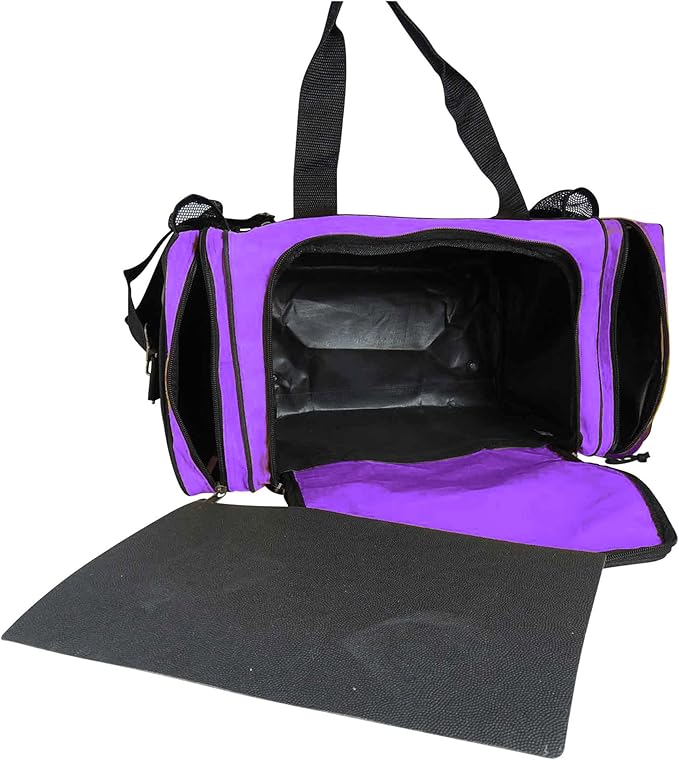 DALIX 17" Duffle Bag Dual Front Mesh Pockets (Black Gold Gray Dark Green Navy Blue Maroon Royal Blue Orange Pink Purple Red White