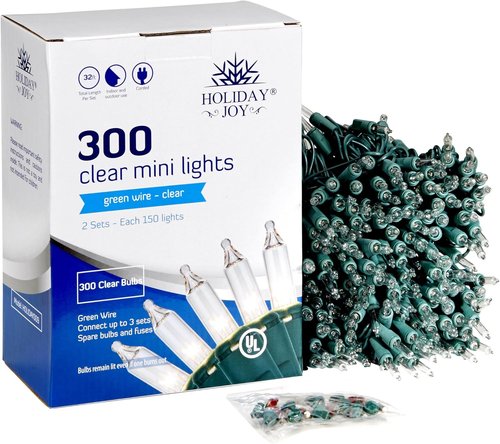 Holiday Joy | 300 Count Warm White Christmas Lights - 64FT Indoor/Outdoor String Lights for Festive Decor